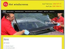 Tablet Screenshot of hotwindscreens.com